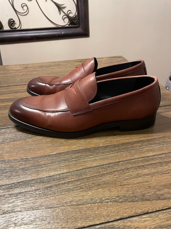 NORDSTROM Edward Comfortable Penny Brown Leather Loafers Men\'s Size 9.5 Classic main image 10